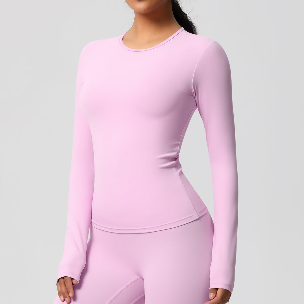 Ready-to-ship cross-border double-sided brushed, form-fitting, breathable solid color training yoga set, eight-piece athletic running fitness outfit for women