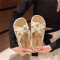 Women's slippers for outdoor wear, 2025 summer new arrival, hot-selling premium chanel-style slippers, trendy chunky sole non-slip sandals