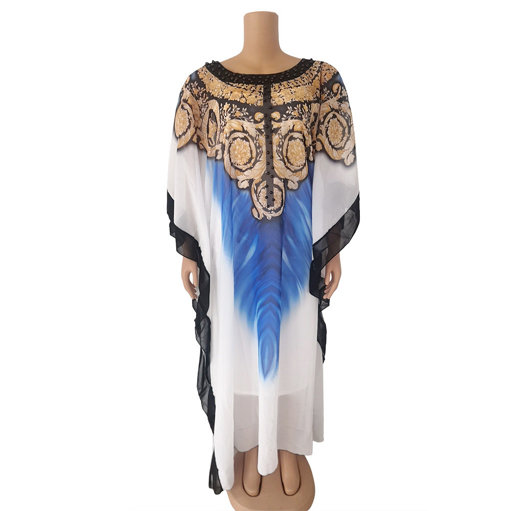sourcing: african plus-size women's clothing -  &  - printed pullover loose-fit dresses - dropshipping available