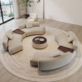 Italian normcore designer creative large flat floor rest area living room hotel beauty salon fabric sofa negotiation combination