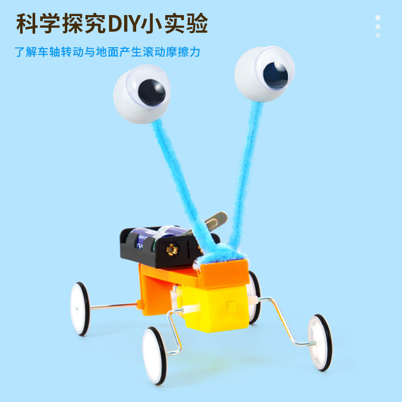 Scientific experiment DIY electric machine crawler robot student technology small production children's educational toy materials