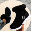 Export new arrivalwinterfashion women's boots bootsk-stylethickened short bootsfleece-linedheattechflats cotton shoes for women