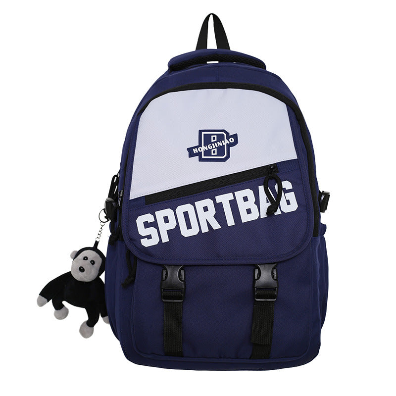 New large-capacity schoolbag female middle and high school students fashion trend backpack computer bag strong and durable backpack