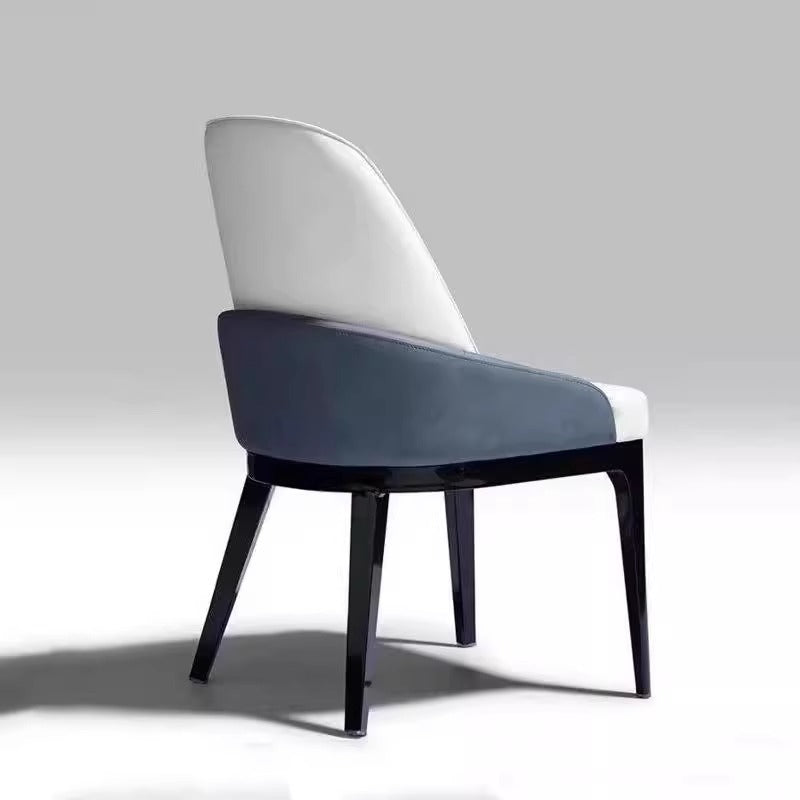 Scandinavianaccessible luxury dining chair for home study chair bedroom makeup chair italian restaurant backrest solid wood microfiber long sitting