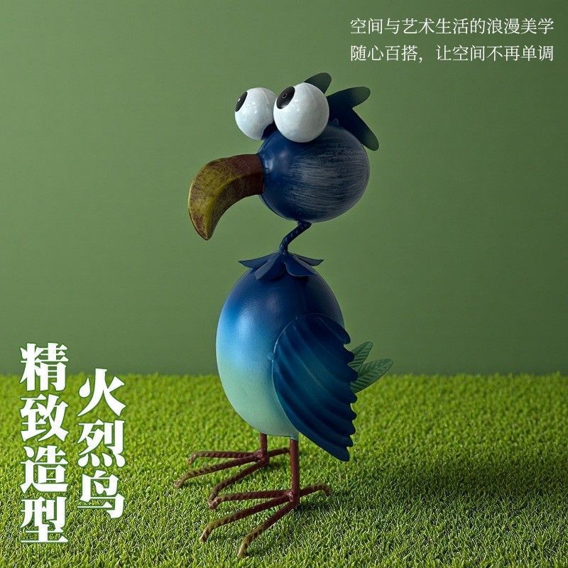 creative flamingo ornaments, handicrafts, metal iron art, home hanging decorations, balcony garden, courtyard, lawn decoration
