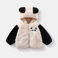 Girls' autumn/winter plush outerwear: cute baby girl fleece jacket for 0-1-2-3 year olds - princess style baby sweater