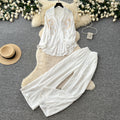 Lazy style pink embroidershirtloose pantstwo-piece set female autumlong sleevessequinwork clothingslimming lookelegantsuit