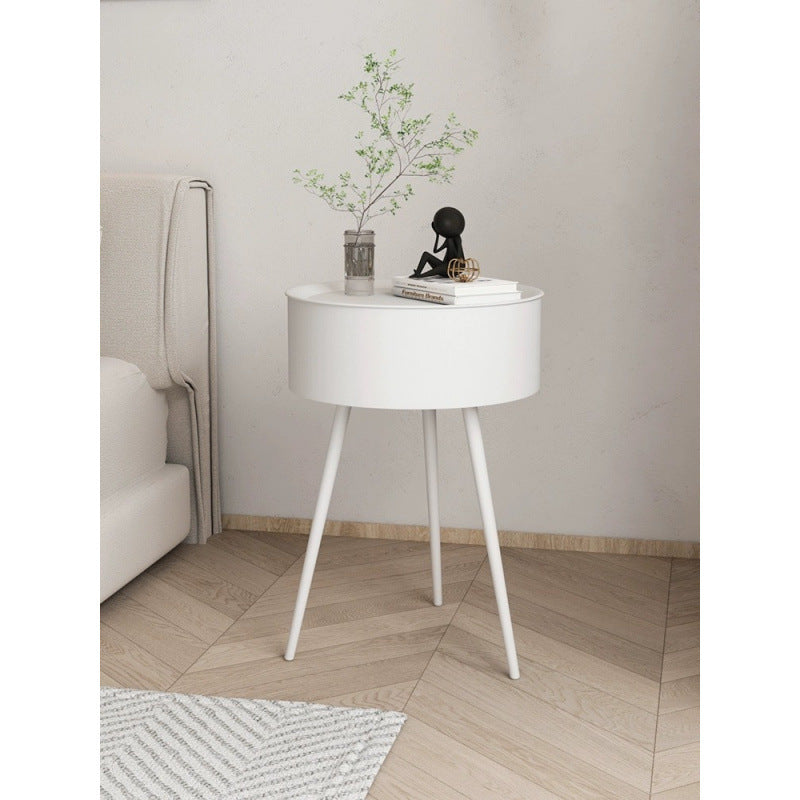 Scandinavian small round table coffee table sofa side table balcony bedroom casual rental room living room simple round small coffee table