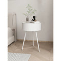 Scandinavian small round table coffee table sofa side table balcony bedroom casual rental room living room simple round small coffee table