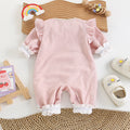 Baby spring autum tweed style double layer long sleeves jumpsuit, western style, cute princess, newborn baby girl outing clothes