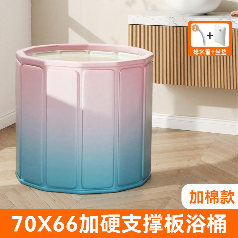 Bath bucket kids foldable baby bath bucket for home adult thickened bath tub bath tub winter full body bath bucket