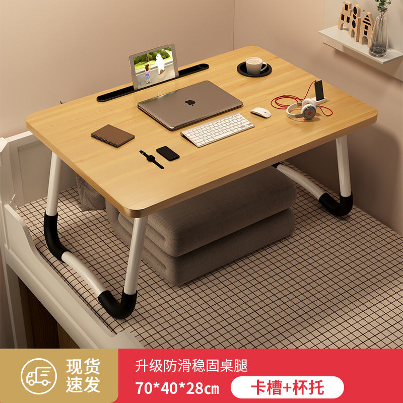 Foldable bedside table laptop desk - perfect for students, dorms, and home use