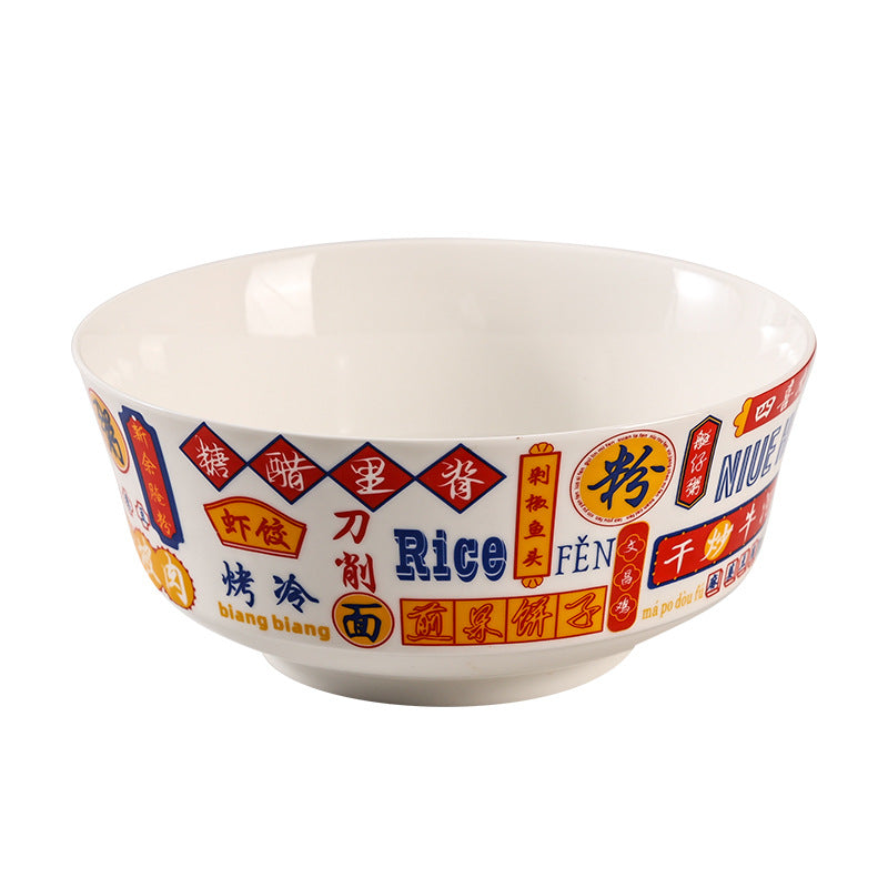 2022 chinese style new trendy popular snail noodle bowl super large capacity creative for home instant noodle bowl ceramic plate
