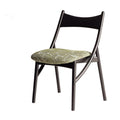 Nordic medieval designer creative for home small apartment soft pack dining chair solid wood chair cat ear chair single back chair