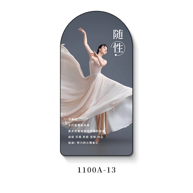 Ballet room wall decoration painting girl dance studio inspirational casual painting art training class institution wall painting