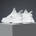 2025 new winter breathable men's shoes - lightweight, thin mesh sneakers with hollowed-out design - white student athletic shoes for men