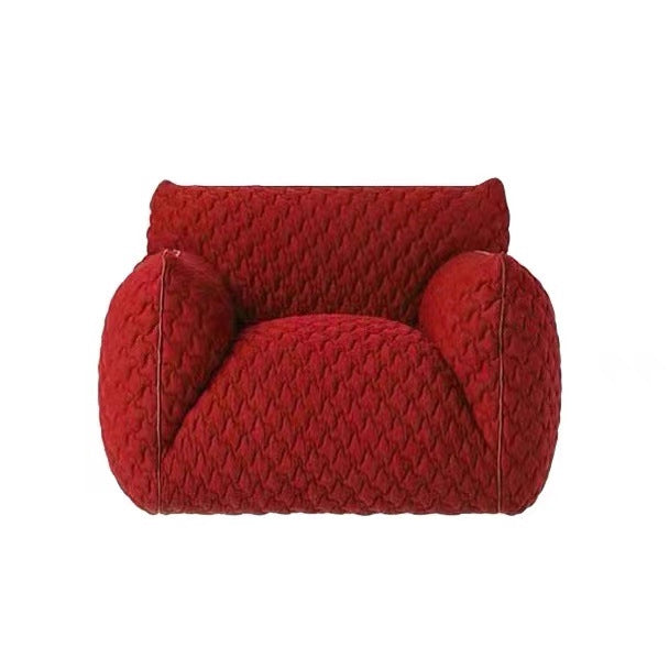 Italian normcore blue fat sofa designer sofa chair living room housestylish 3d fabric casual bread sofa