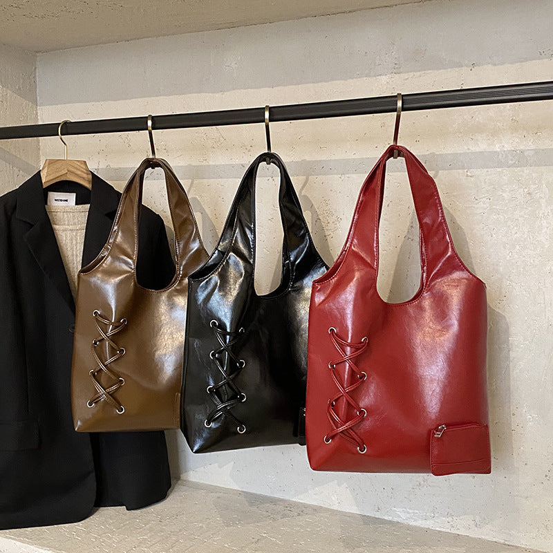 High-end designer handbag for women, new autumn/winter 2025 collection: commuter shoulder bag, tote bag, shopping basket