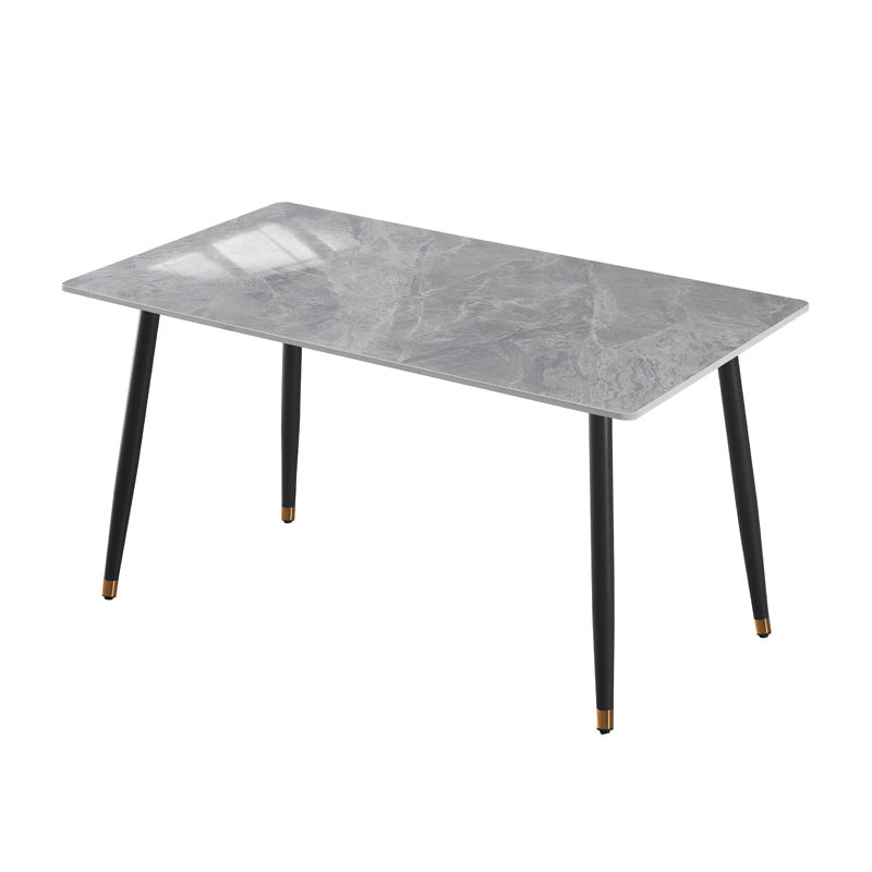 Nordic light luxury sintered stone dining table - modern minimalist design for small spaces - direct from the manufacturer - multiple sizes available