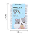 Desktop trash bags, mini trash bags, sorting, household, thickened, small size, desktop trash can bags, 100 pieces