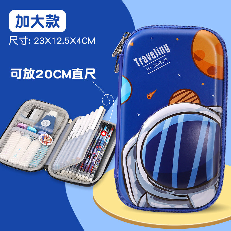 Factory direct sales new arrivaleva stationery box wholesale primary school students enlarged capacity anti-fall pencil box portable storage