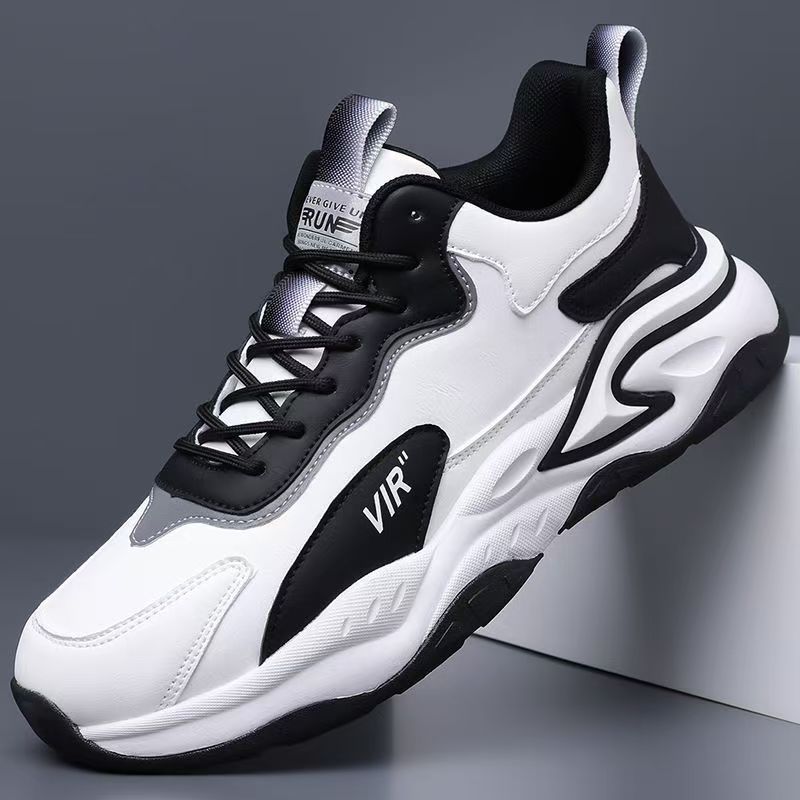 Men's shoes 2025 new spring collection: anti-slip, height-increasing, soft-soled casual running sneakers for teenagers and middle school boys - trendy footwear