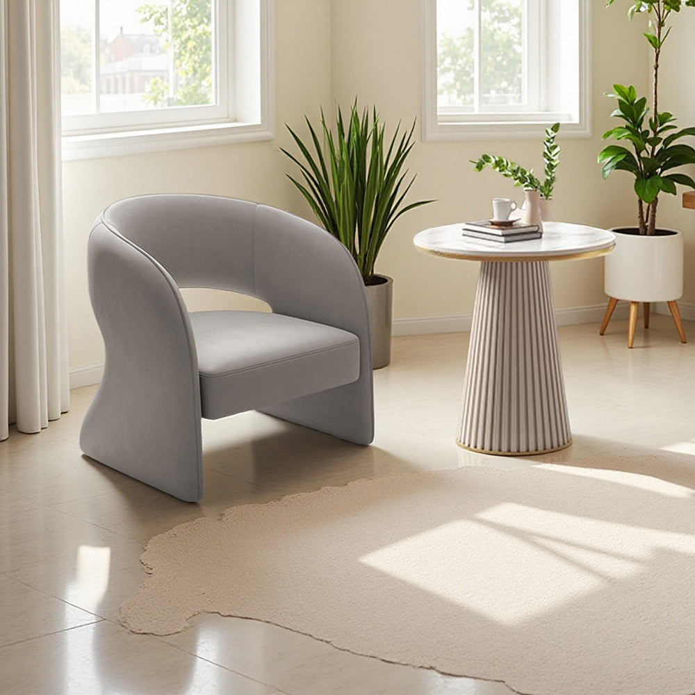 Hotel restaurant living room reception negotiation table and chair set - creative modern minimalist designer casual single sofa chair