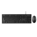 Colorful kn100 wired office keyboard and mouse combo - usb office keyboard and mouse universal assembly kit - white