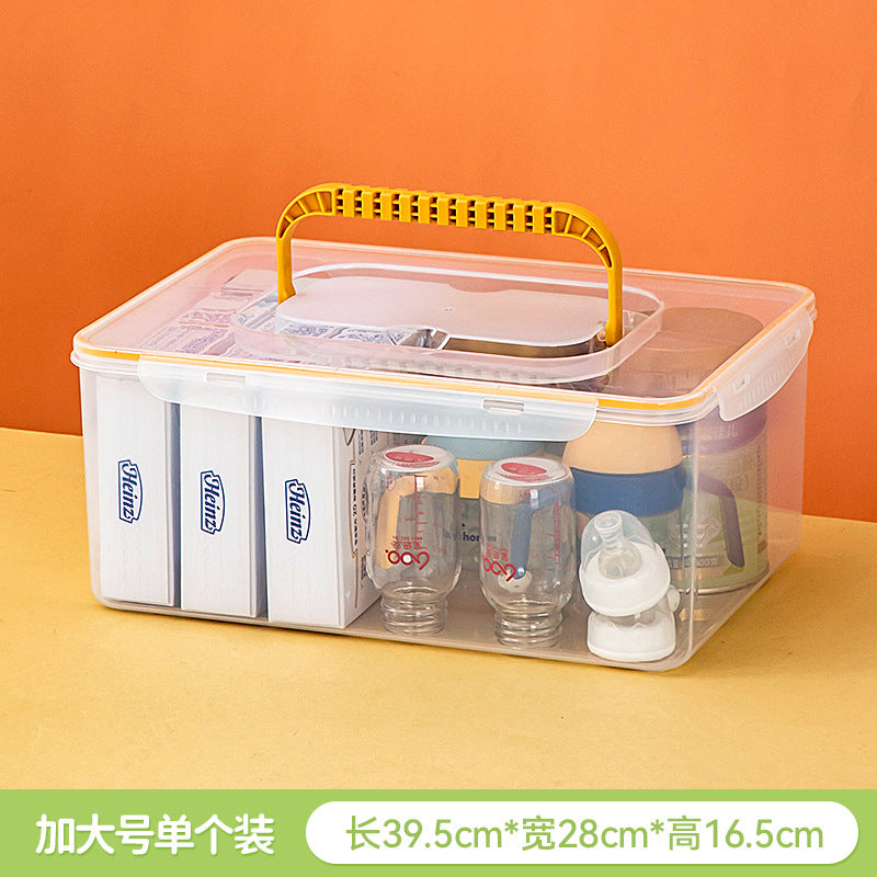 Children's toy storage box Plastic stackable high-capacity finishing box Household portable toy storage box with lid