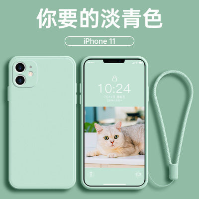 Iphone 17 pro liquid silicone case, compatible with apple 15 pro, straight edge precision cut full coverage silicone 13 protective cover
