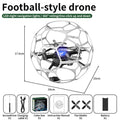 H5 brushless football drone - 7.4v axial ball-type remote control aircraft toy, designed for teaching, training, and competitive play