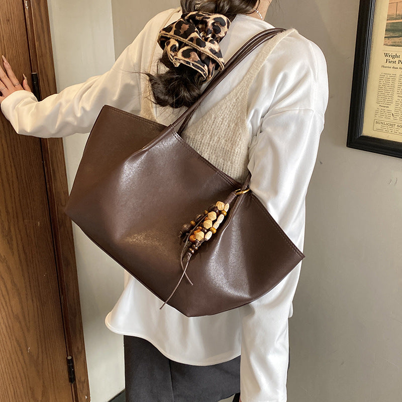 normcore style casual mother-in-law bag women's new arrivalaccessible luxuryeasiest for match shoulder bag autumntrendy large capacity tote bag