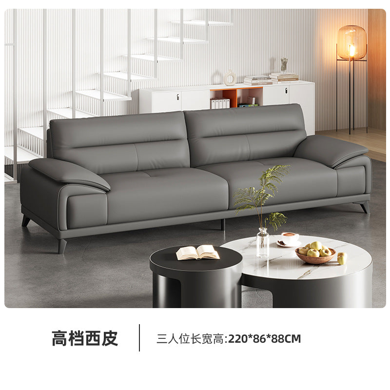 Italian minimalist stainless steel round rock slab coffee table, modern and simple living room set for small apartments, light luxury tea table combination