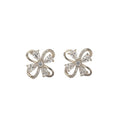 New arrivalfashion cross-border best selling copper inlaid zirconium flower necklace for women easiest for matchelegantfashion non-fading earrings clavicle chain