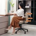 Office chair home comfortable long sitting computer chair genuine leather study office leisure dormitory study desk chair minimalist