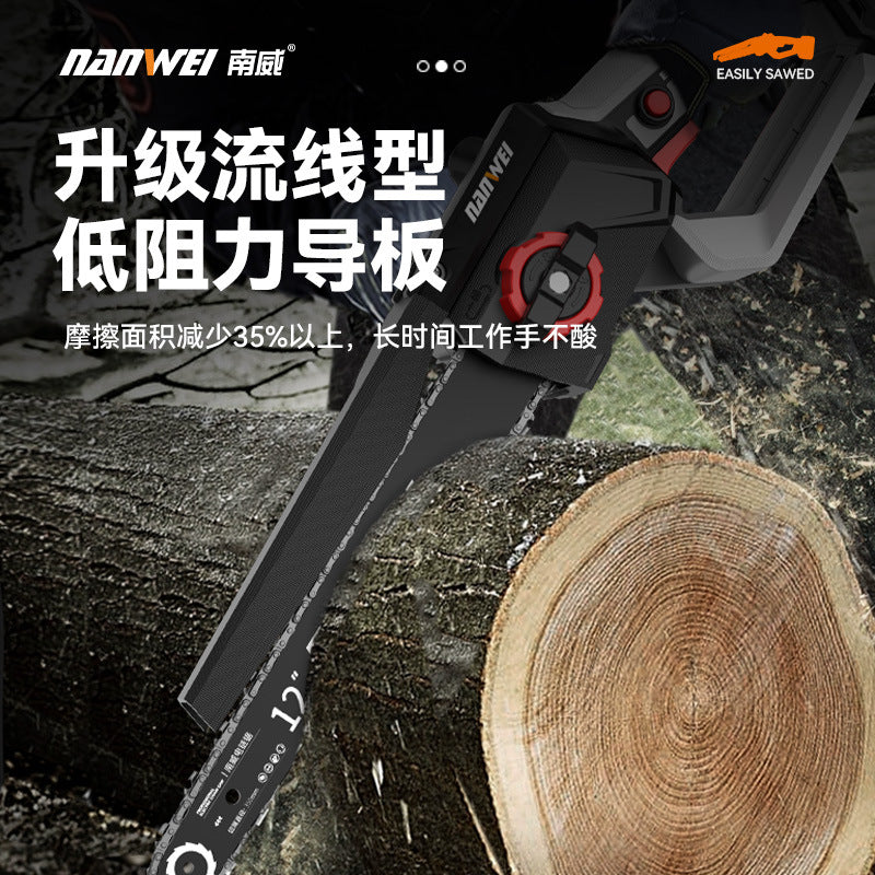Factory wholesale brushless 12inch electric chainsaw high-speed saw household handheld cordless electric chainsaw logging pruning saw