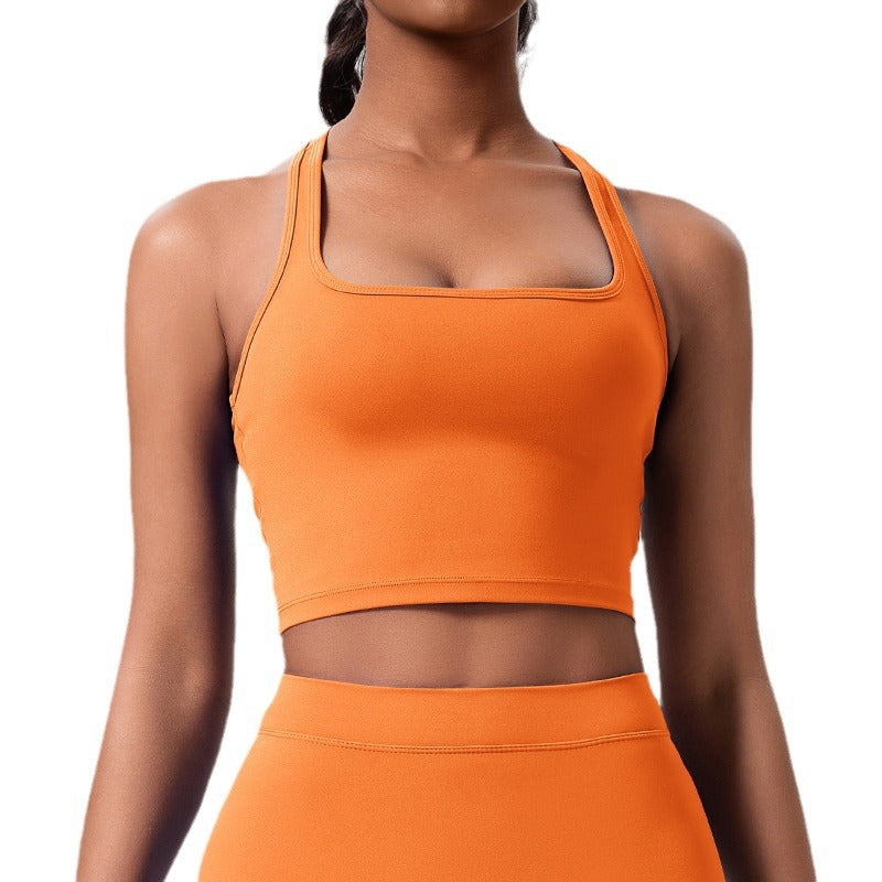New arrival cross-border outdoor sports bra beautiful back running sports fitness tops women's tight sexy yoga vest