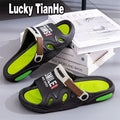 Men's slippers 2024 summer new style: cloud-like comfort, thick sole, bathroom-friendly, trendy couple's slippers, student home slippers, women's outdoor slippers