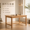 Solid wood desk with drawer - minimalist office study table for students, home use, writing desk, computer desk for middle and high school students' bedrooms