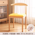 Natural wood color | upgraded & reinforced [zero-pressure latex] yellow microfiber leather seat