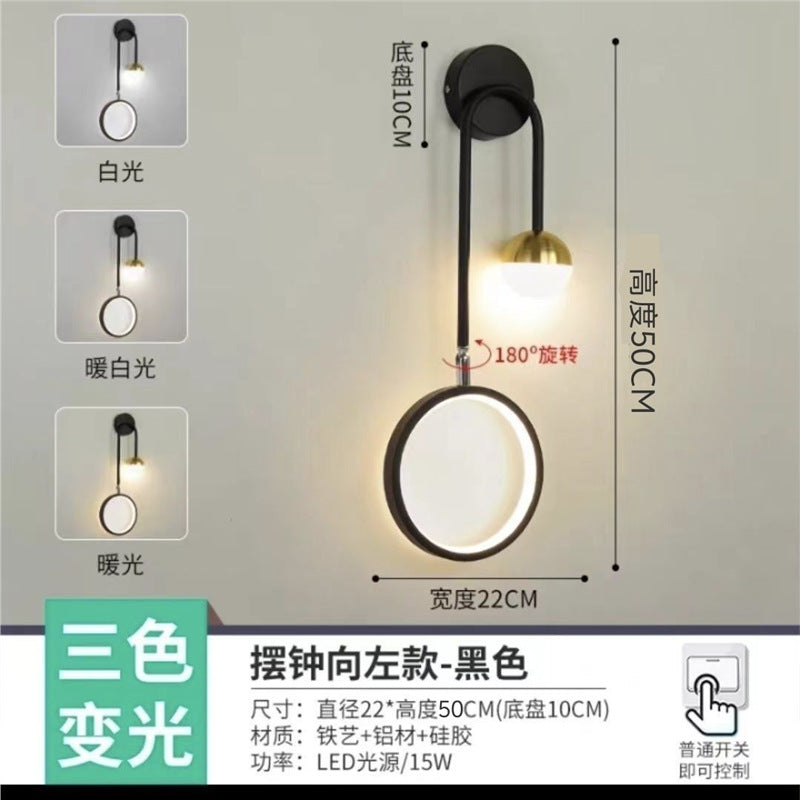 New arrival modern casual master bedroom wall lamp wall bedside creative fashion scandinavianaccessible luxurypopular corridor background wall
