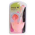 Wholesale spa & beauty tool set: 6-piece mask bowl kit with makeup brushes, mixing spatula, and plastic bowl for mask preparation
