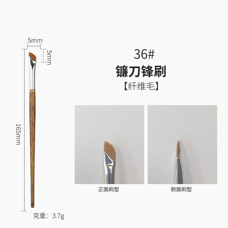 Professional makeup brush set with wooden handles - cangzhou full set: soft blush brush, foundation brush, contour brush, eyeshadow brush, and more