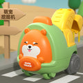 Mini cartoon inertia car - cute pet, educational toy for kids, baby inertia toy car, construction vehicle for little boys
