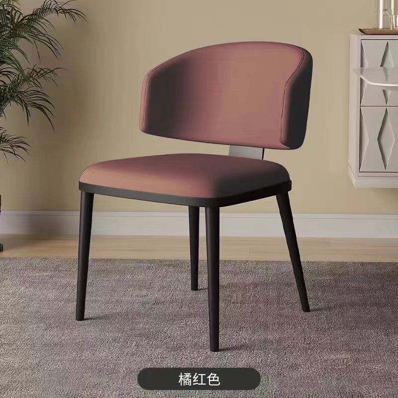 Dining chair cat scratching skin meeting guest area modern simple high-end home dining table and chairs hotel restaurant back chair