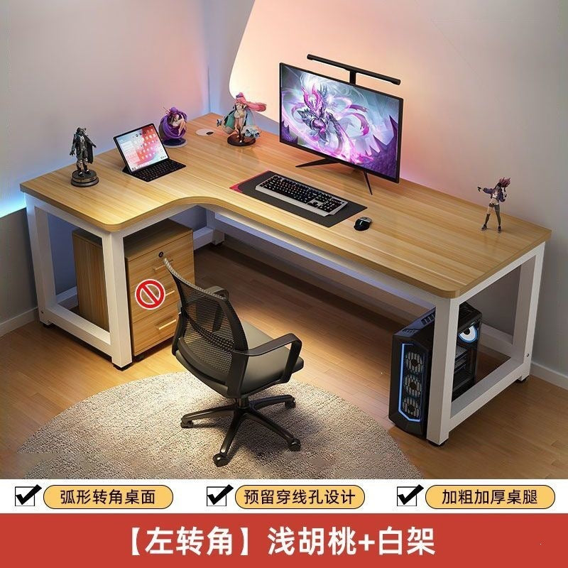 Computer desk desktop home electric competitive table and chair bedroom corner office table student study table new chinoiserie large desk