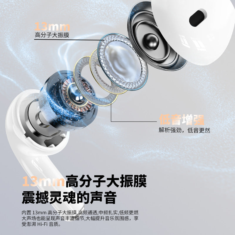 Hyunndi hy-t02pro true wireless tws bluetooth earbuds - sports, gaming, noise cancelling, long battery life
