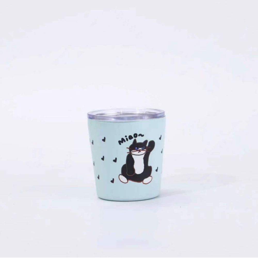 Source manufacturer 304 stainless steel milk thermos cup 14oz mini milk cup good-looking car thermos cup