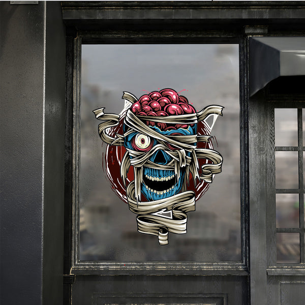 Wall stickers Halloween bandages grimace brain stickers decorate room living room bedroom stickers wholesale