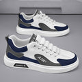 Men's summer new leather sneakers breathable athletic casual shoes youth trendy korean style versatile men's white shoes